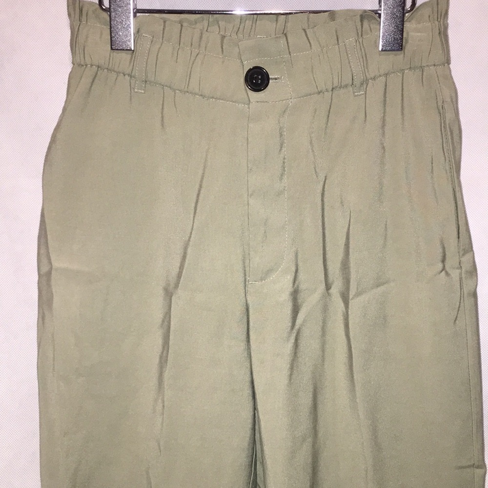 Zara Trousers | Sage Green | Size S